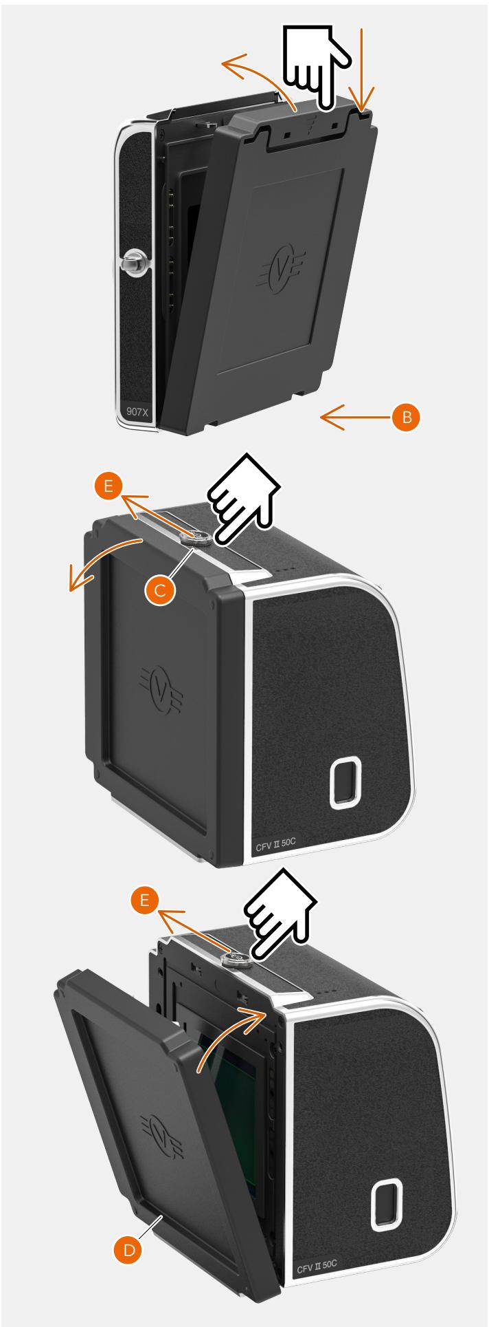 HASSELBLAD 907X 50C - Capot de protection pour dos numérique CFV - 2