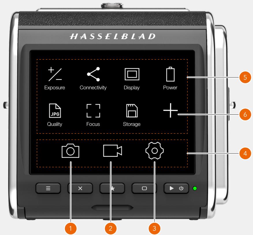 HASSELBLAD 907X 50C - AJOUT DE RACCOURCIS AUX FAVORIS DU MENU PRINCIPAL - 1