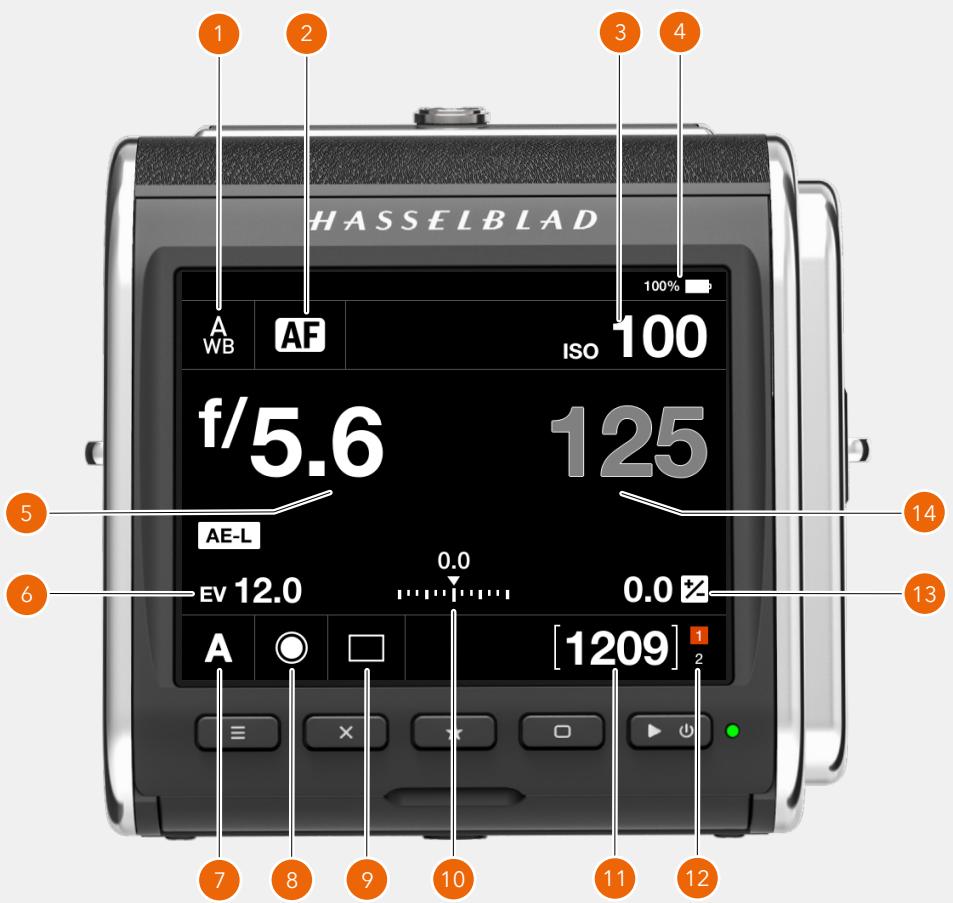 HASSELBLAD 907X 50C - Modification des paramètres avec les boutons - 1