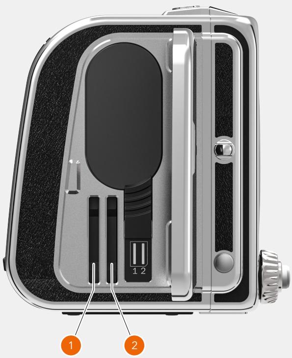 HASSELBLAD 907X 50C - Affichage de l'état de la carte mémoire SD - 12