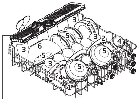 DARTY DWF4812SL - Charger les paniers supérieur et inférieur - 1