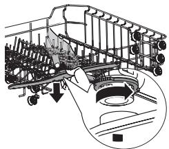 DARTY DWF4812SL - Cleaning the spray arms - 1