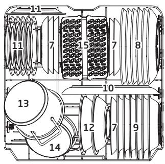 DARTY DWF4812SL - Loading the Upper and Lower Baskets - 2