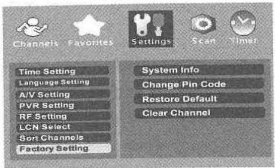 STRONGREFERENCE SRT5261 - Réglages Fabricant - 1