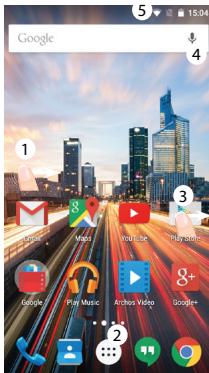 ARCHOS 50 Cobalt - Sur votre écran d'accueil - 3