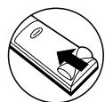 DENON DVD-1920 - Mise en place des piles - 3