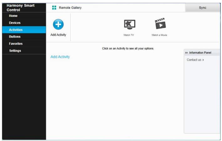 LOGITECH TELEC HARMONY SMARTC - Ajout d'activités à l'aide de MyHarmony - 1