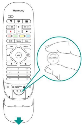 LOGITECH TELEC HARMONY SMARTC - Remplacement de la pile - 2
