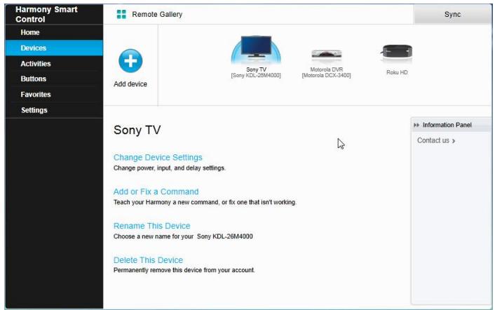 LOGITECH TELEC HARMONY SMARTC - Ajout d'un dispositif avec MyHarmony - 1