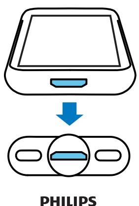 PHILIPS AS130/128792909 - Placement sur la station d'accueil et charge de votre téléphone Android - 1