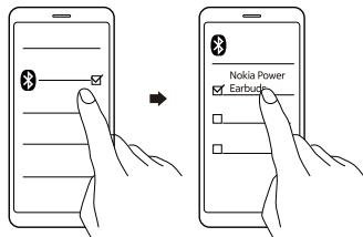 NOKIA EARBUDS LITE TW VERT - 1.Association avec l'appareil - 1