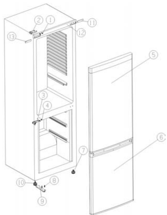PROLINE PNFC 325 w - Inversion du sens d'ouverture de la porte - 2