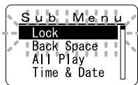 MARANTZ WS 300M - Réglage du menu secondaire - 3