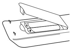 SAMSUNG AVHTAS710AVR710 - Insérez les piles de la télécommande - 2