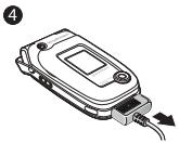 SONY ERICSSON Z520i - Pour charger la batterie - 4