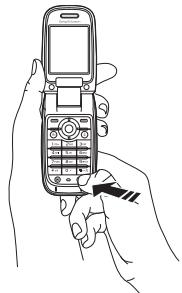 SONY ERICSSON Z520i - Pourmettreletelephone sous tension - 1