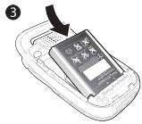 SONY ERICSSON Z520i - Pour insérer la carte SIM et la batterie - 2