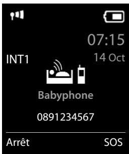 GIGASET E370A DUO BLANC - Activer et régler le babyphone - 1