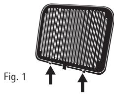 CUISINART GR47BE - Hetplaatsen van de platen: - 1