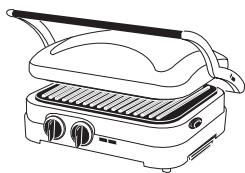 CUISINART GR47BE - Posicao fechada - 1
