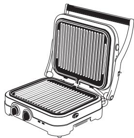 CUISINART GR47BE - Posión entreabierta - 1
