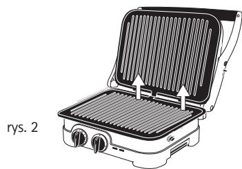 CUISINART GR47BE - Montaz plyt: - 2