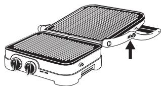 CUISINART GR47BE - Fully open position - 1