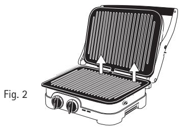 CUISINART GR47BE - Montaggio delle piastre - 2