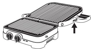 CUISINART GR47BE - Vollständig ausgeklappte Position - 1