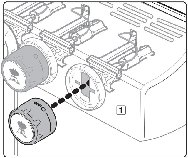 WEBER SUMMIT S420 -7120053c - Déposez la console de contrôle gaz. - 1