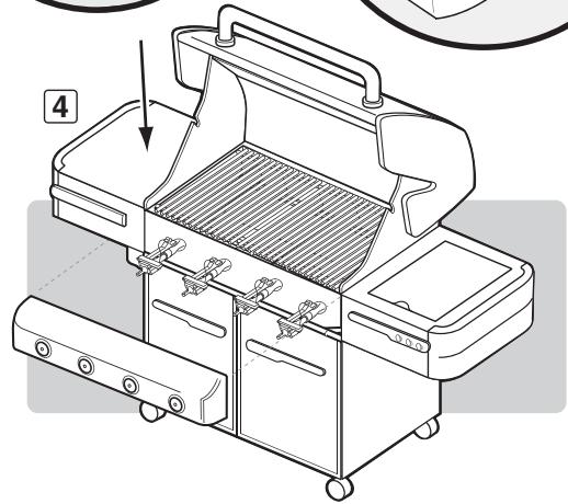 WEBER SUMMIT S420 -7120053c - Déposez la console de contrôle gaz. - 3