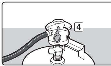 WEBER SUMMIT S420 -7120053c - REBRANCHEMENT DE LA BOUTEILLE DE GAZ PROPANE - 4