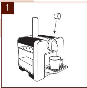 MAGIMIX 11275 M220ROUGE - Programmation de la quantité de café / Programming the water volume - 1