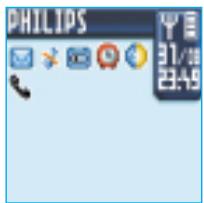PHILIPS DECT827 - Symboles sur l'écran du combiné - 1