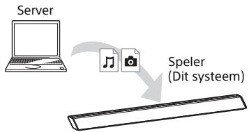 SONY HT-RT5 - Bestanden die op een server zich opgeslagen, aftspelen via het system (speler) - 1