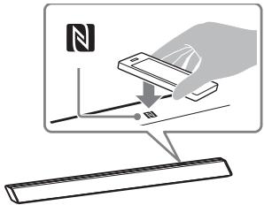 SONY HT-RT5 - Verbinding makes met een BLUETOOTH-apparaat met één druk op de knop (NFC) - 1
