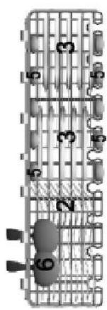 DARTY LAVE VAISSELLE DFS1010X - Remplissage des paniers selon la norme En50242 : - 1