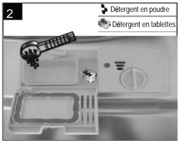 DARTY LAVE VAISSELLE DFS1010X - Quantité de détermagent requise - 2