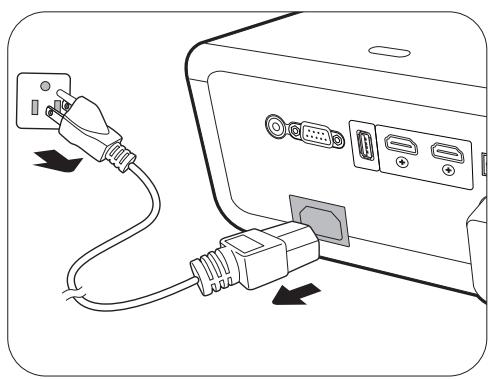 BENQ X500 - Arrêt du projecteur - 1