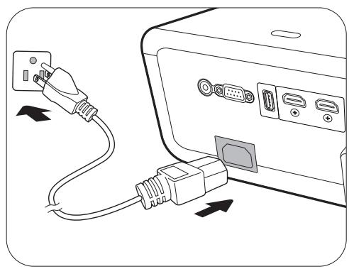 BENQ X500 - Mise en marche du projecteur - 1