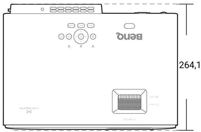 BENQ X500 - Dimensions - 1