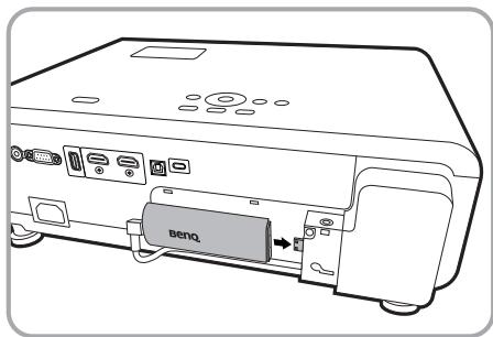 BENQ X500 - Installer le dongle Diffusion media HDMI QS02 - 3