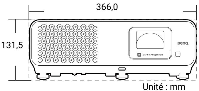 BENQ X500 - Dimensions - 2