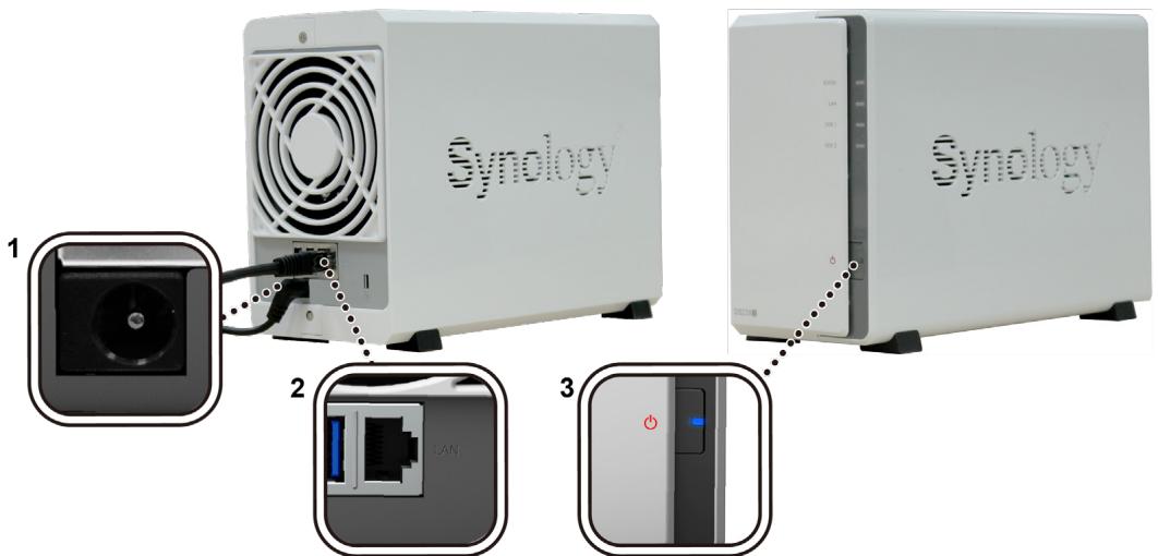 SYNOLOGY DS220 - Démarrer votre Synology NAS - 1