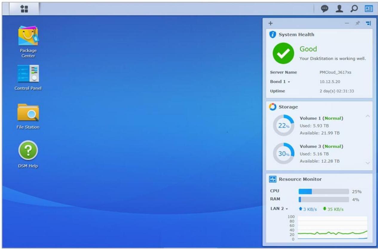 SYNOLOGY DS220 - Widgets - 1