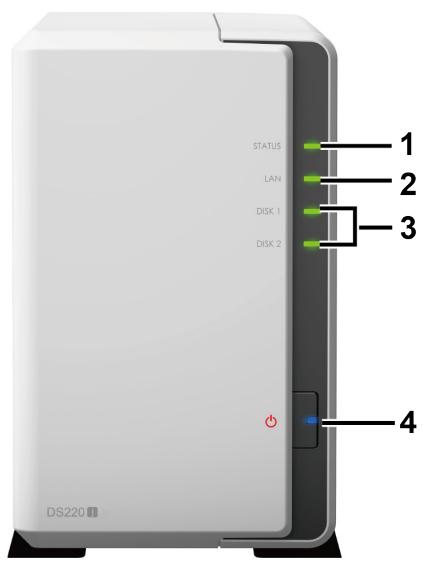 SYNOLOGY DS220 - Vue d'ensemble du Synology DS220j - 1
