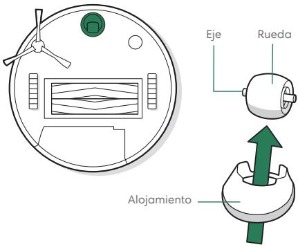 IROBOT J517840 - Limpieza de la rueda pivotante delantera - 1