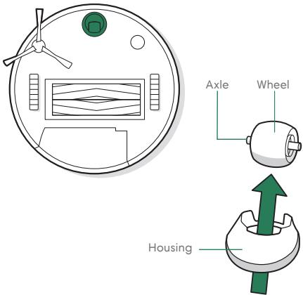 IROBOT J517840 - Cleaning the Front Caster Wheel - 1