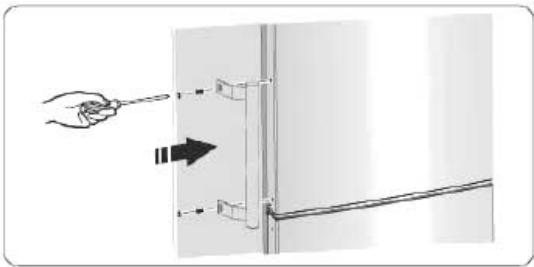 THOMSON CTH326WH - Installation des poignées de portes - 1