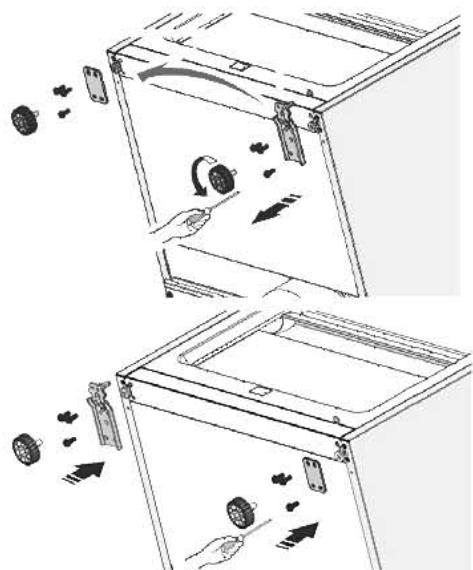 THOMSON CTH326WH - CHANGEMENT DU SENS D'OUVERTURE DES PORTES - 12